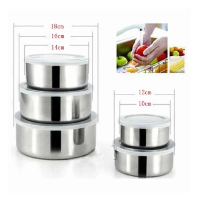 Rantang Stainless Steel 5 Susun 5 In 1 / Panci Tempat Nasi Sayur Lauk Pauk / Protect Fresh