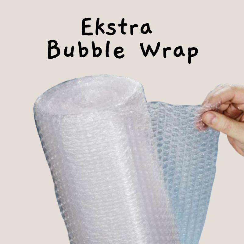 

Ekstra Bubble Wrap khusus pesanan hampers