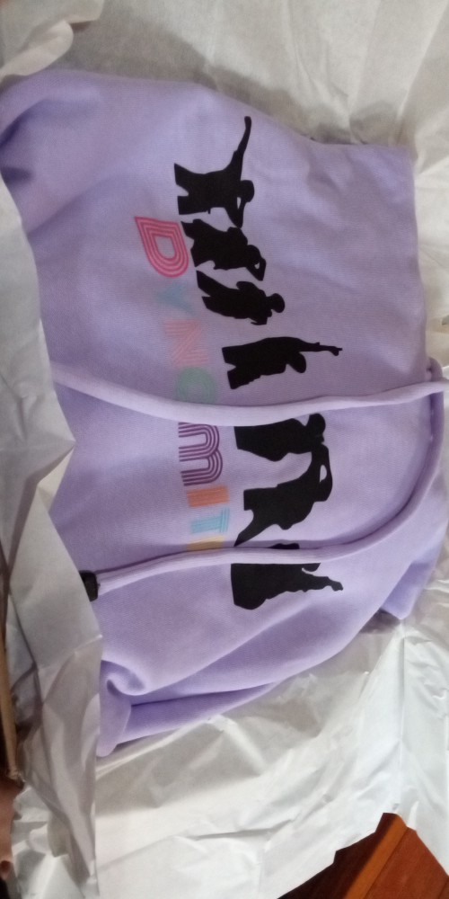 (ready) Hoodie Dynamite Ungu Muda (baca Desk!)