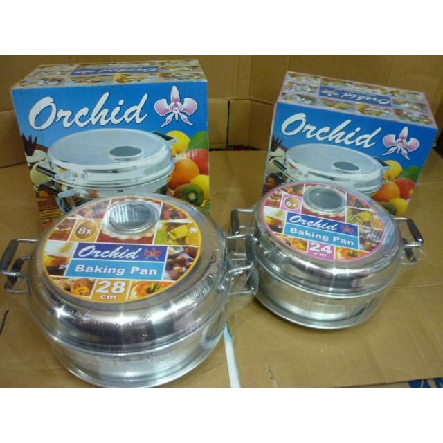 BAKING PAN ORCHID 28 CM
