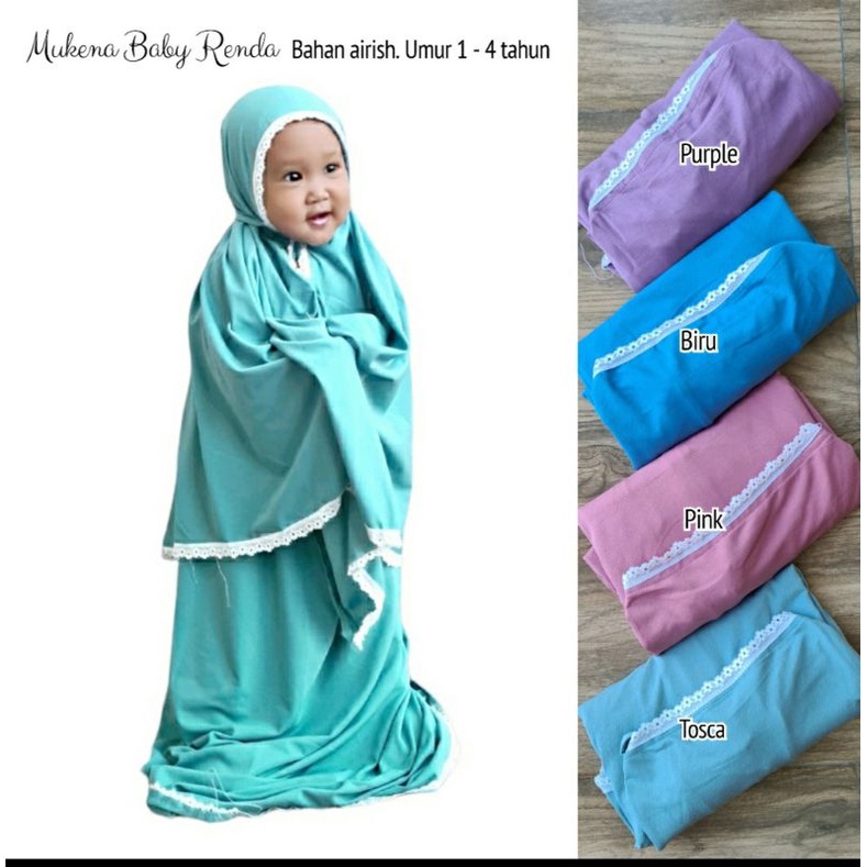 Mukena Anak Bayi Renda Umur 2-4th //JF37511