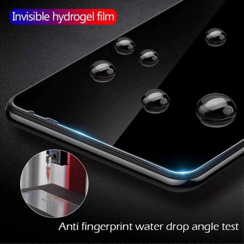 USAMS Hydrogel Film Antigores Screen Protector Depan Belakang Xiaomi Redmi Note 9 Pro Full Layar