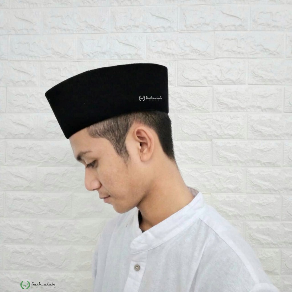 Peci Songkok Kopiah Wadimor Hitam Polos Peci Hitam Peci Polos Songkok Hitam Songkok Polos Kopiah