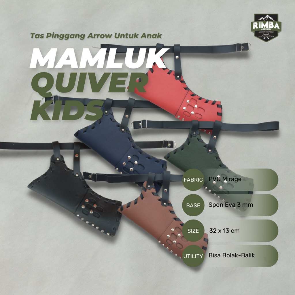 Quiver Mamluk Kids / Quiver Mamluk Anak / Quiver Horsebow Anak / Tas Pinggang Arrow Anak / Archery