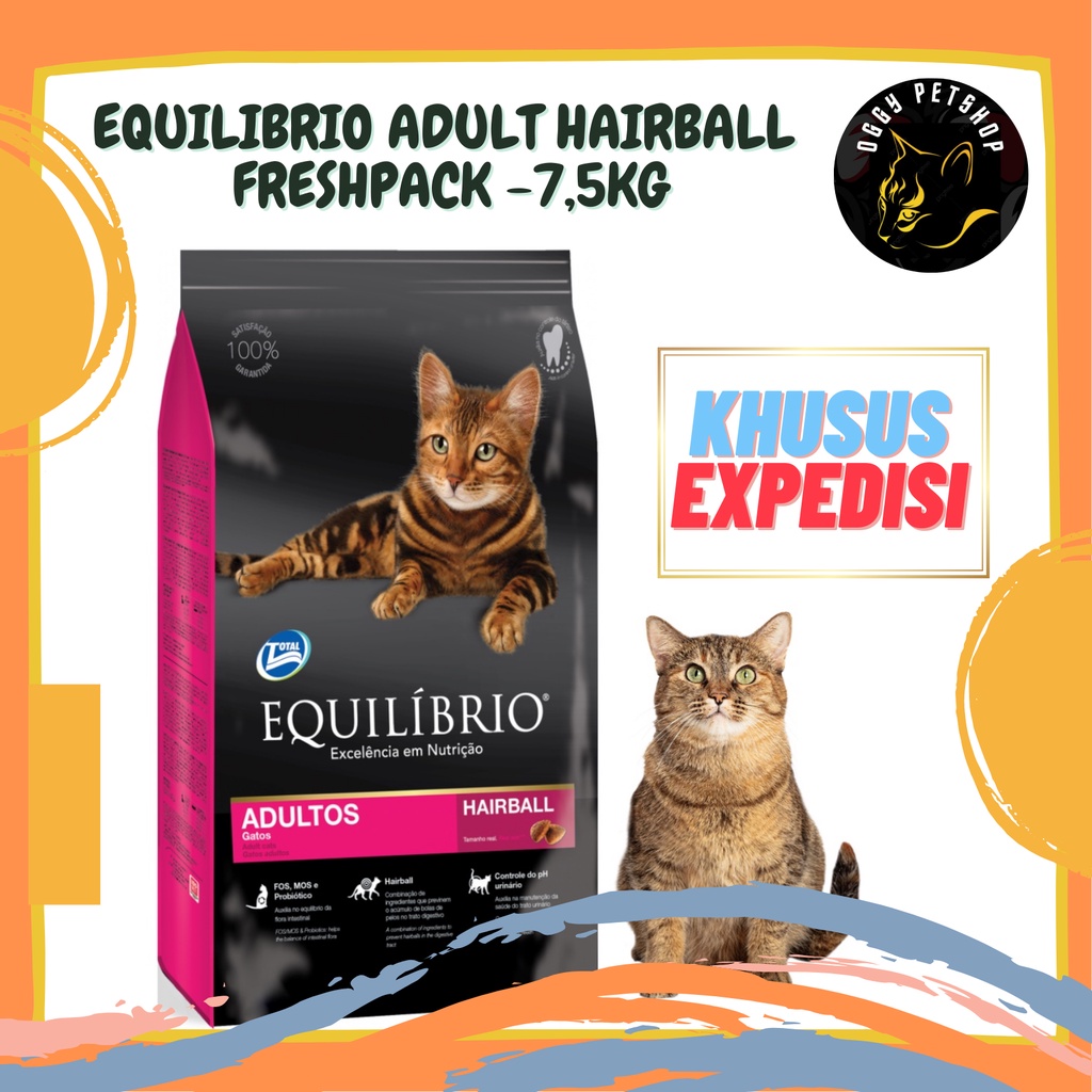 [EKSPEDISI] EQUILIBRIO ADULT CAT Makanan Kucing 7.5 kg FRESHPACK TOP