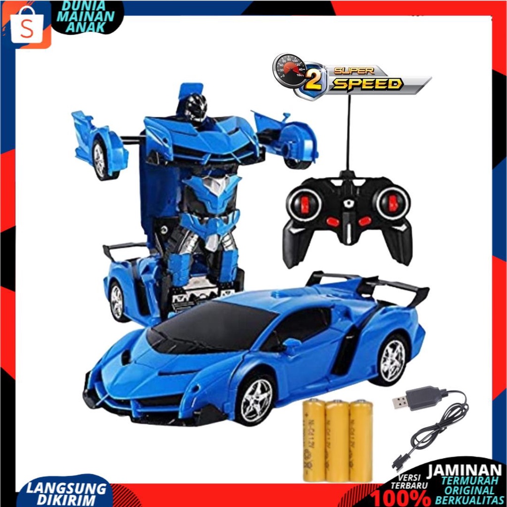 MAINAN ANAK REMOTE CONTROL MOBIL ROBOT RC MOBIL ROBOT RC TRANSFORMER TERBARU