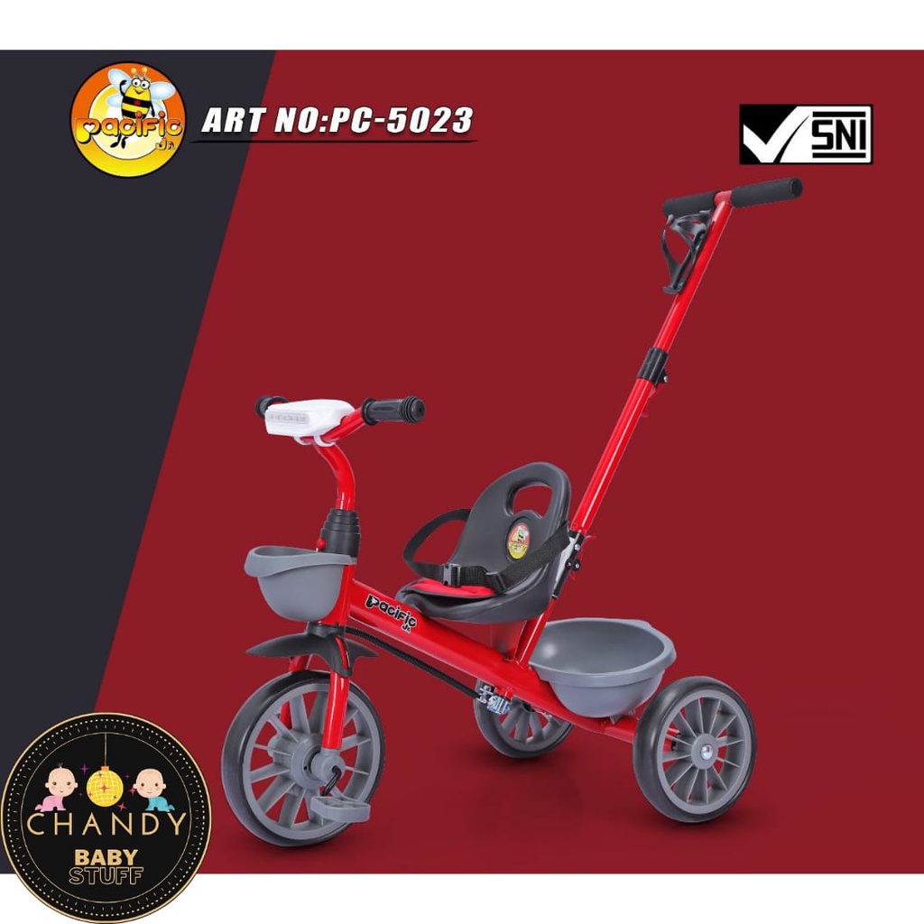 SEPEDA ANAK RODA TIGA TRICYCLE PC 5023 (MUSIK DAN LAMPU)