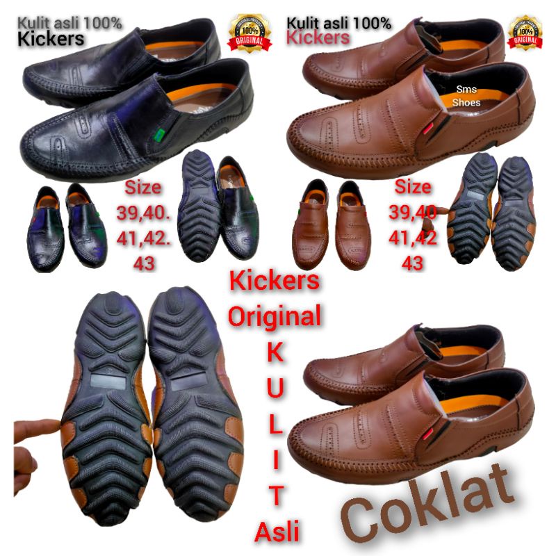 SEPATU CASIAL SLIP ON KULIT ASLI/SEPATU PANTOPEL/SEPATU KERJA TREN TERBARU