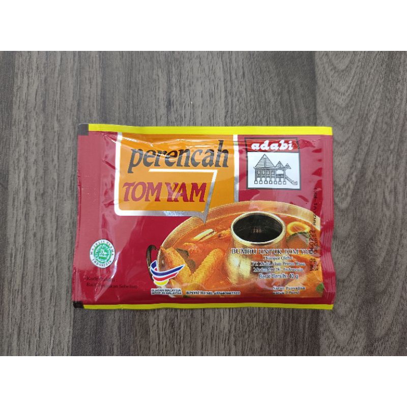 

ADABI Perencah Tom Yam 40gr/ Bumbu untuk Tom Yam HALAL