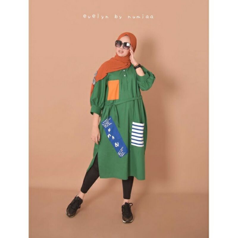TERBARU Tunik Evelyn BY NUMIA  Original