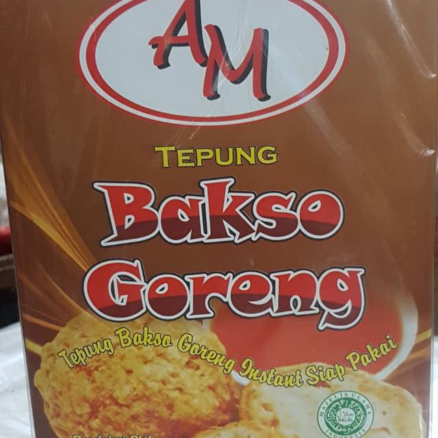 

Tepung Bakso Goreng Instant Siap Pakai merk AM -230gr