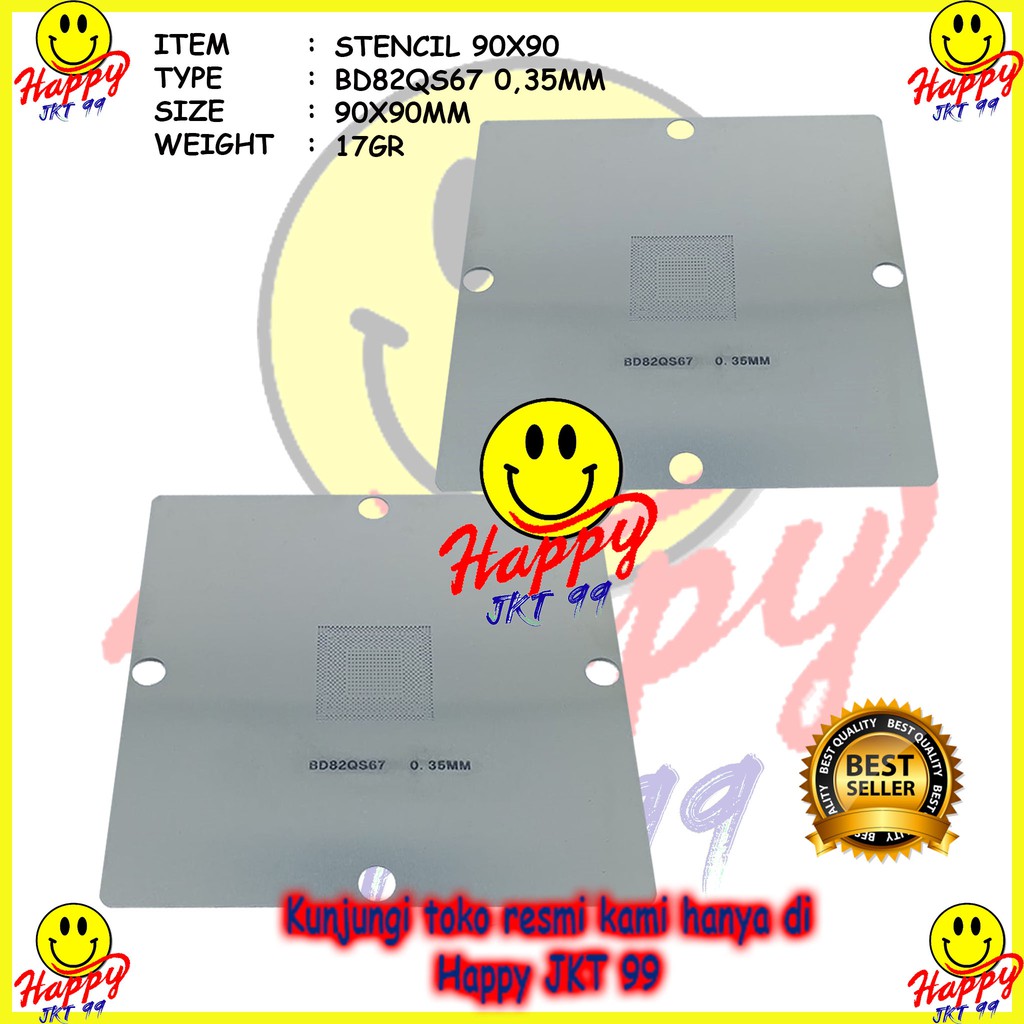 [ HAPPY JKT 99 ] STENCIL 90X90 BD82QS67 BQ82QS77 QS67 QS77 SLJ4K SLJ8B