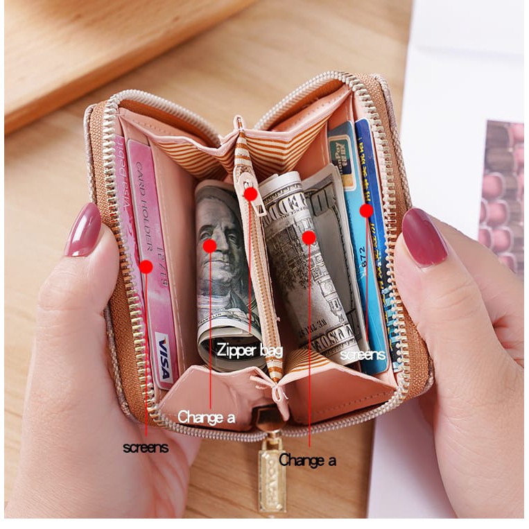 ( Fy ) COD DOMPET  IMPORT WANITA FASHION TRENDY FASHION WALLET DOMPET WANITA MINI  DOMPET IMPOR