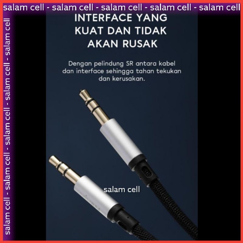 Kabel Audio AUX 3.5mm 100cm VIVAN AUX01 Garansi Resmi 1 Tahun