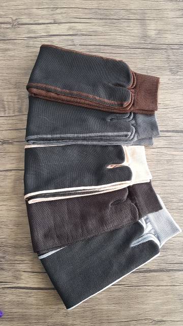(TERMURAH) KAOS KAKI JARI JEMPOL SUPER POLYESTER WANITA MOTIF POLOS MUSLIMAH DEWASA TELAPAK HITAM-3