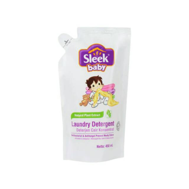 SLEEK LAUNDRY DETERGENT REFFILL 450 ML DETERJEN CAIR DETERJEN BAYI