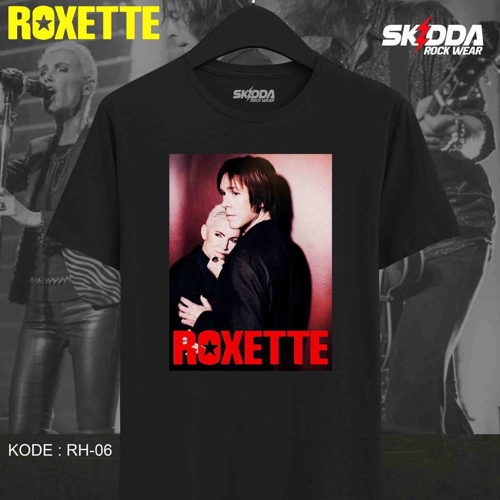 T Shirt Kaos Band ROXETTE - RH06 - Premium Black NSA