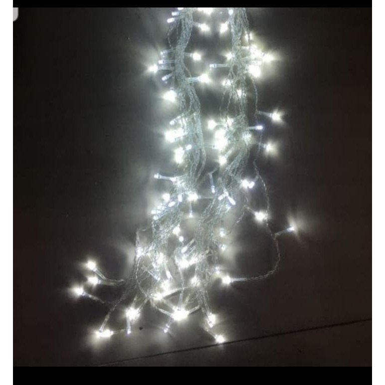 Lampu Hias Tumblr Natal Tirai Putih I Lampu Hias Tirai LED White / Lampu Natal TUMBLR PUTIH