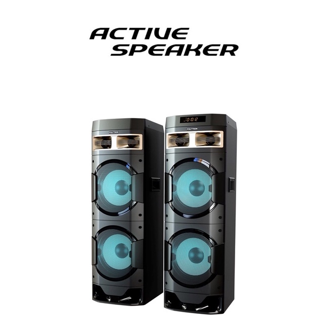 NEW SPEAKER AKTIF POLYTRON PAS 10D28 PAS10D28 PAS-10D28 (RADIO FM + KAROKE)