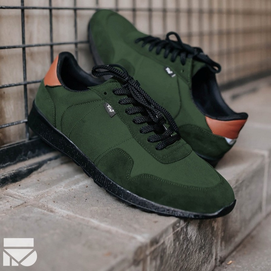 Sepatu Sneaker Casual Kets Pria Cowok Men Sneakers Footwear Ori | Nordic Green Army |FORIND x FSTP