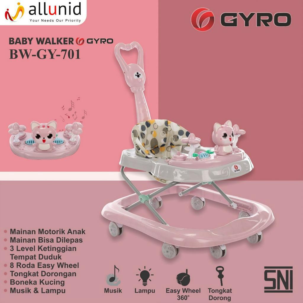 Baby Walker Gyro GY 701 Roda Delapan Tanot Kereta Dorong Bayi