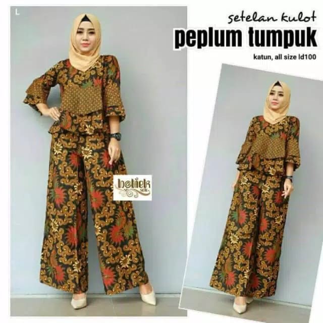 Set kulot peplum