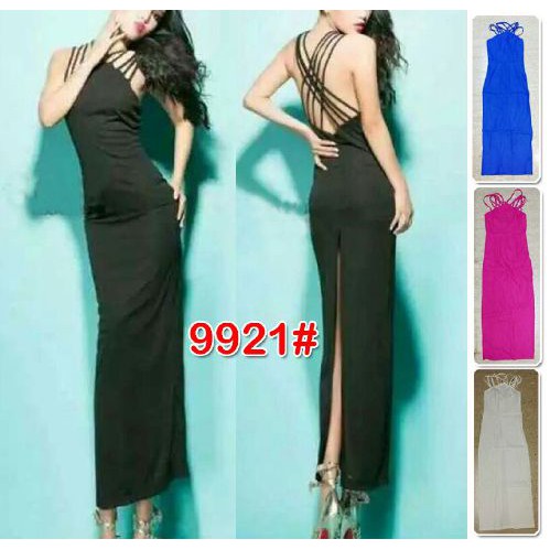 9921# dres katun/gaun panjang fashion import