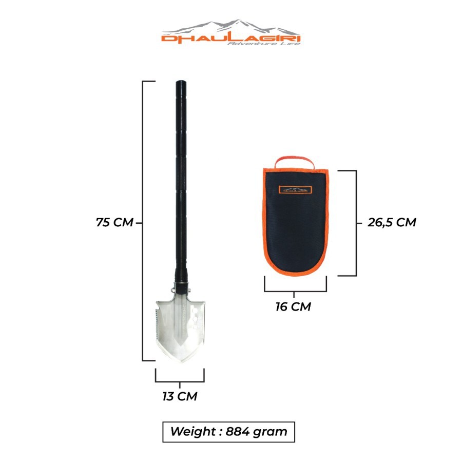 Sekop Multifungsi 13 in 1 Dhaulagiri MFS 900