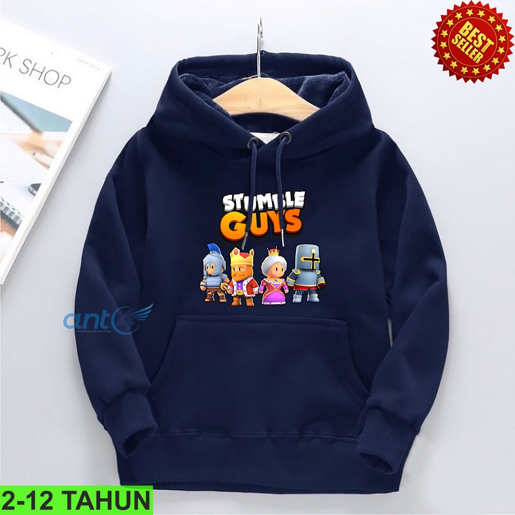 Hoodie Stumble guys Perempuan / Hodie Anak Game Stumble Guys Anak Usia 2 3 4 5 6 7 8 9 10 11 12 Tahun Switer Cewek Cowok Distro Bisa Cod