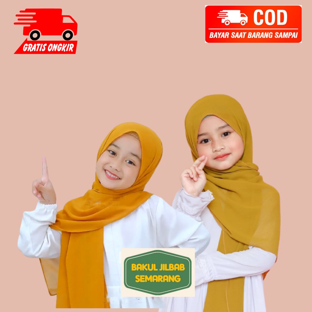 Jilbab Pashmina Karet Kila Anak Diamond -Kerudung Pashmina Anak /- Kerudung Pashmina Instan