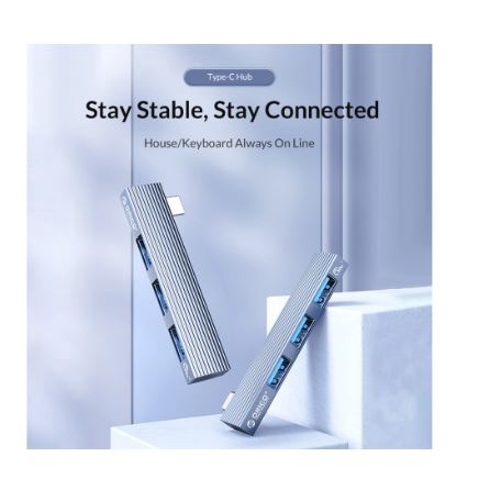 Type-c to usb A hub orico 3 port 2.0 3.0 5Gbps 480Mbps 3in1 docking station for pc cpu laptop ah-w13 ahw13 13 - Terminal usb3.0