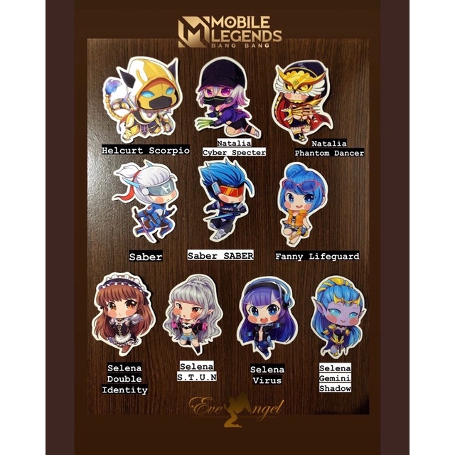 Sticker Mobile Legends ASSASIN | Helcurt Natalia Saber Fanny Selena