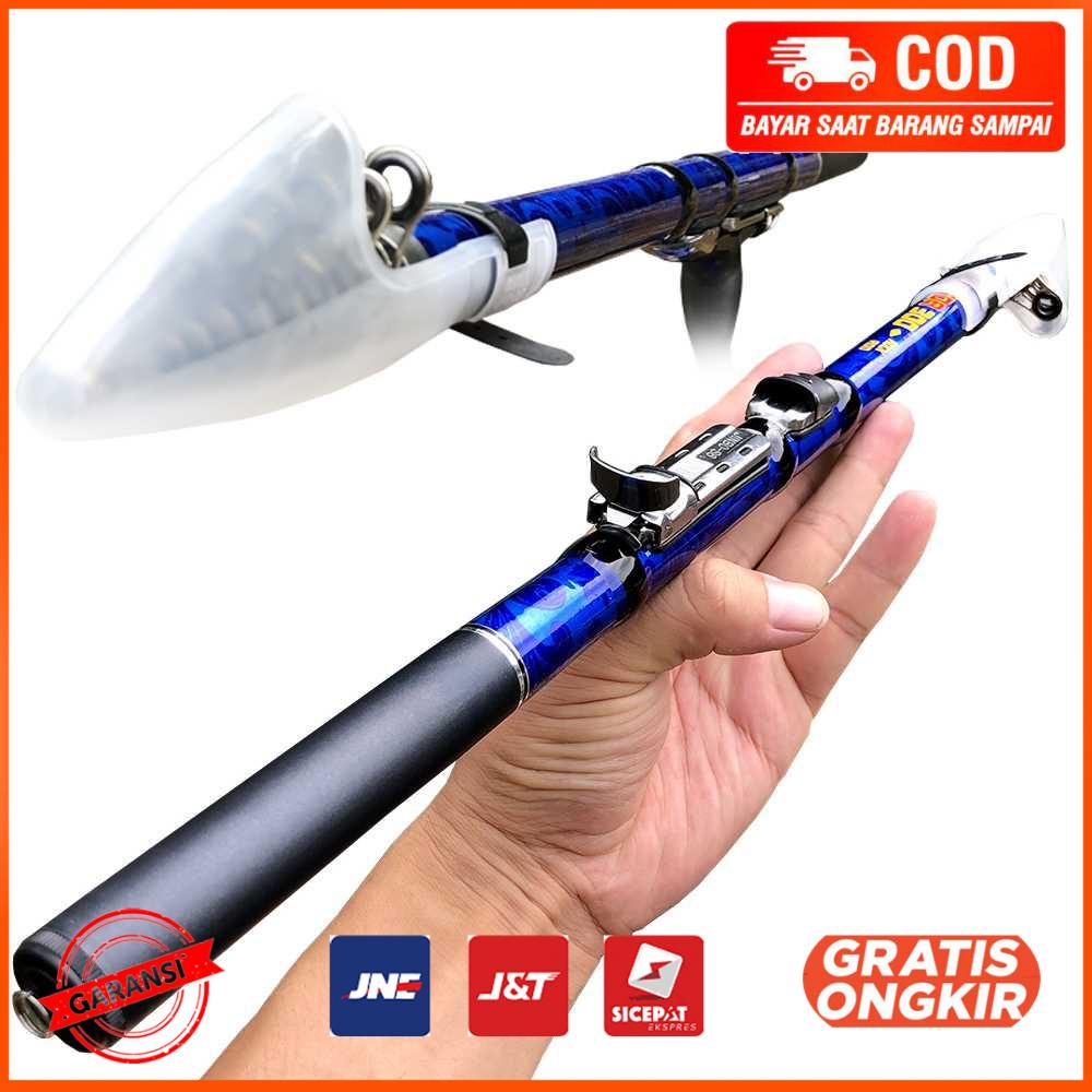 Joran Pancing Portable Telescopic Fishing Rod 3 m