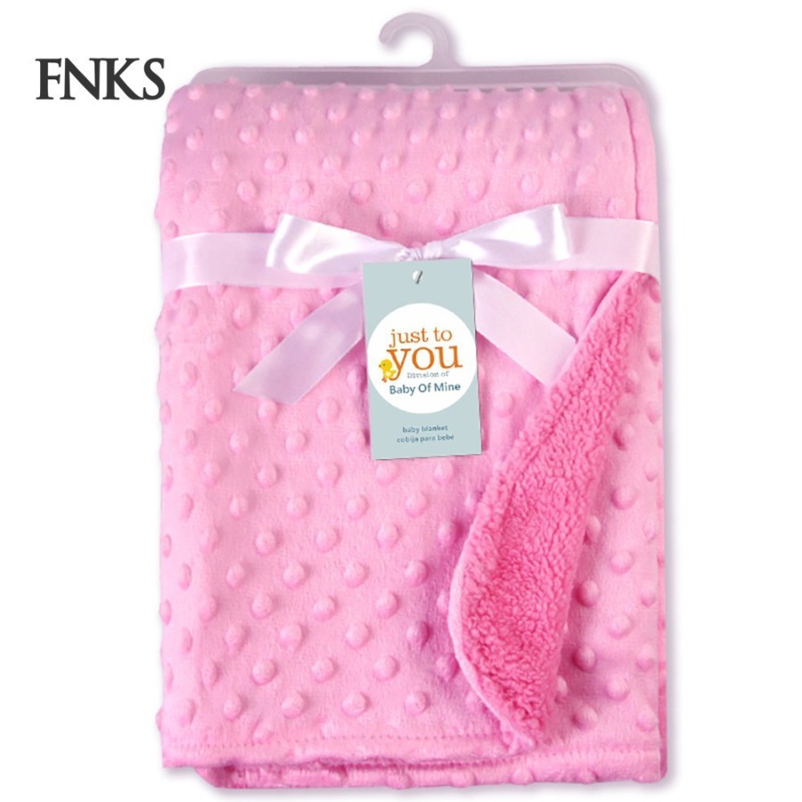 Selimut Bayi Double Fleece Polos / Baby Blanket / Selimut Dou Dou