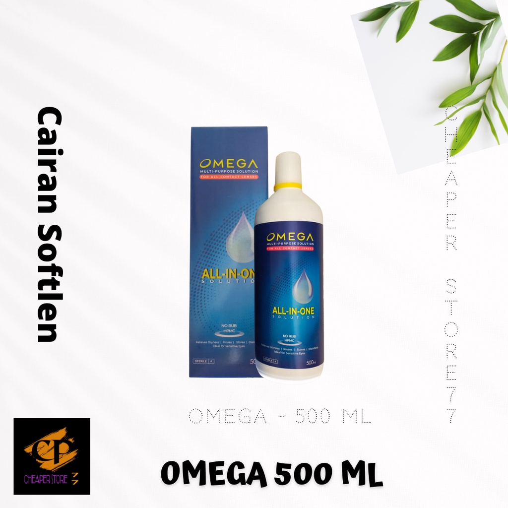 CAIRAN PENCUCI SOFTLENS OMEGA 500 ML