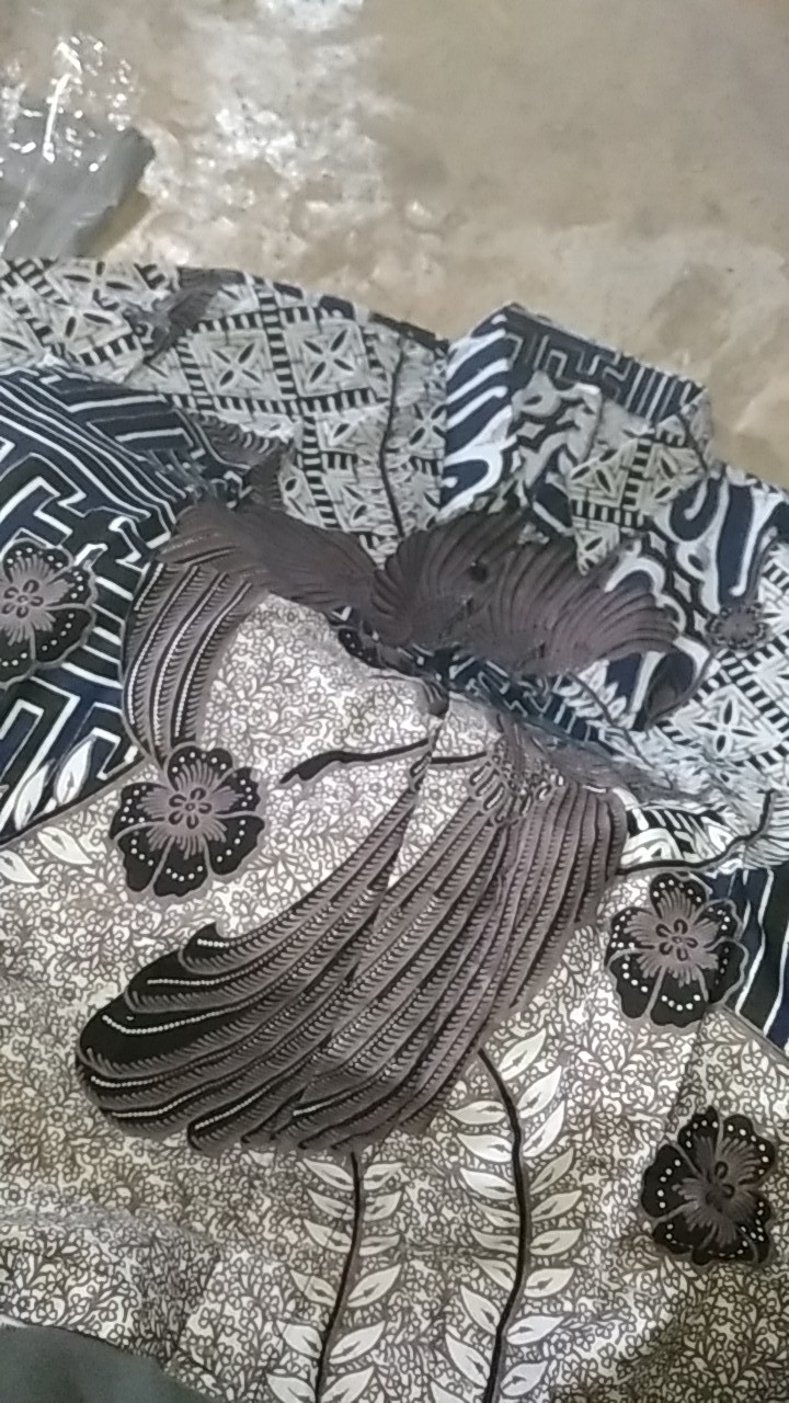 Kemeja Batik Pria Lengan Panjang Size M L Xl Xxl Bswart Batik Hrb026 Kenongo Hem Panjang Padi