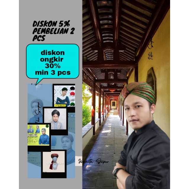 imamah permanen/ cod imamah/ peci kuluk santri/kopiah sorban /imamah batik solo jogja/peci habaib/im