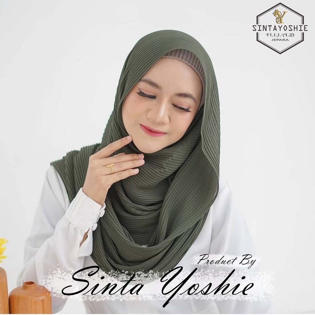 SintaYoshie-HIJAB PASHMINA PLISKET FULL LIDI DIAMOND PREMIUM [180x75]