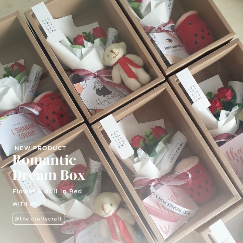 

Romantic Dream Box | Flower box | Tedy Box | doll hampers kado wisuda ulangtahun gift pacar anniversary