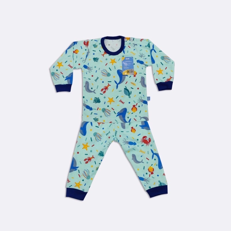 Setelan Panjang Bayi Motif Marine ( JOEL )