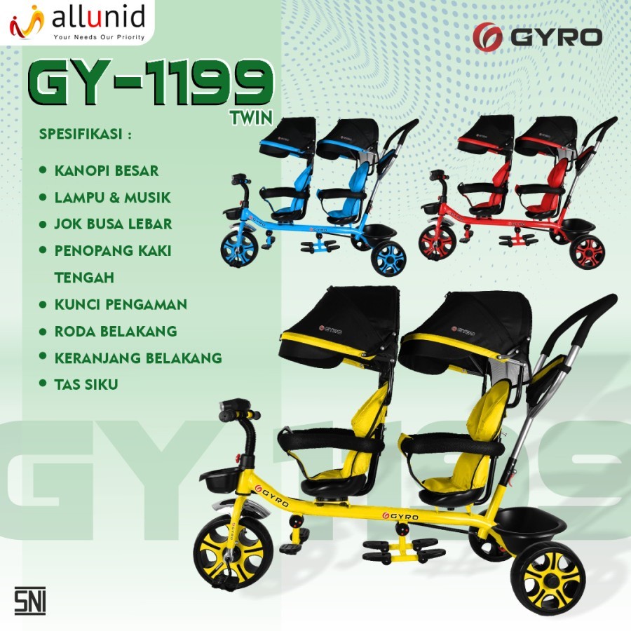 Sepeda Stroler Anak GYRO GY-1199 Sepeda Aanak