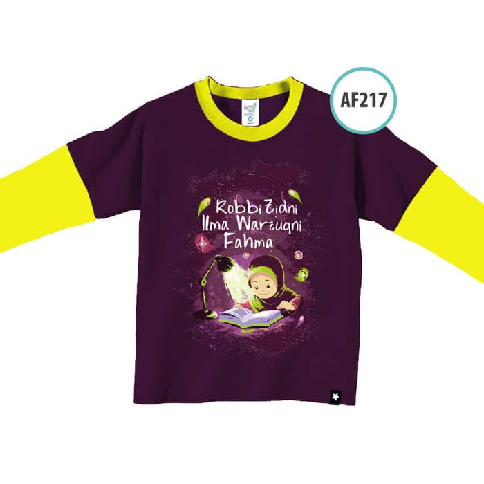 Kaos Afrakids AF217 &quot; Robbio Zidni Ilma Warzuqni Fahma&quot; Panjang