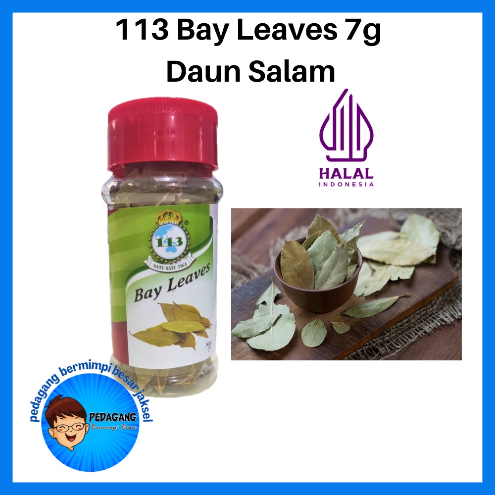 

113 Bay Leaves 7g/ Bumbu Dapur / Penyedap Rasa/ Rempah Rempah/ Bumbu Masak/ Daun Salam