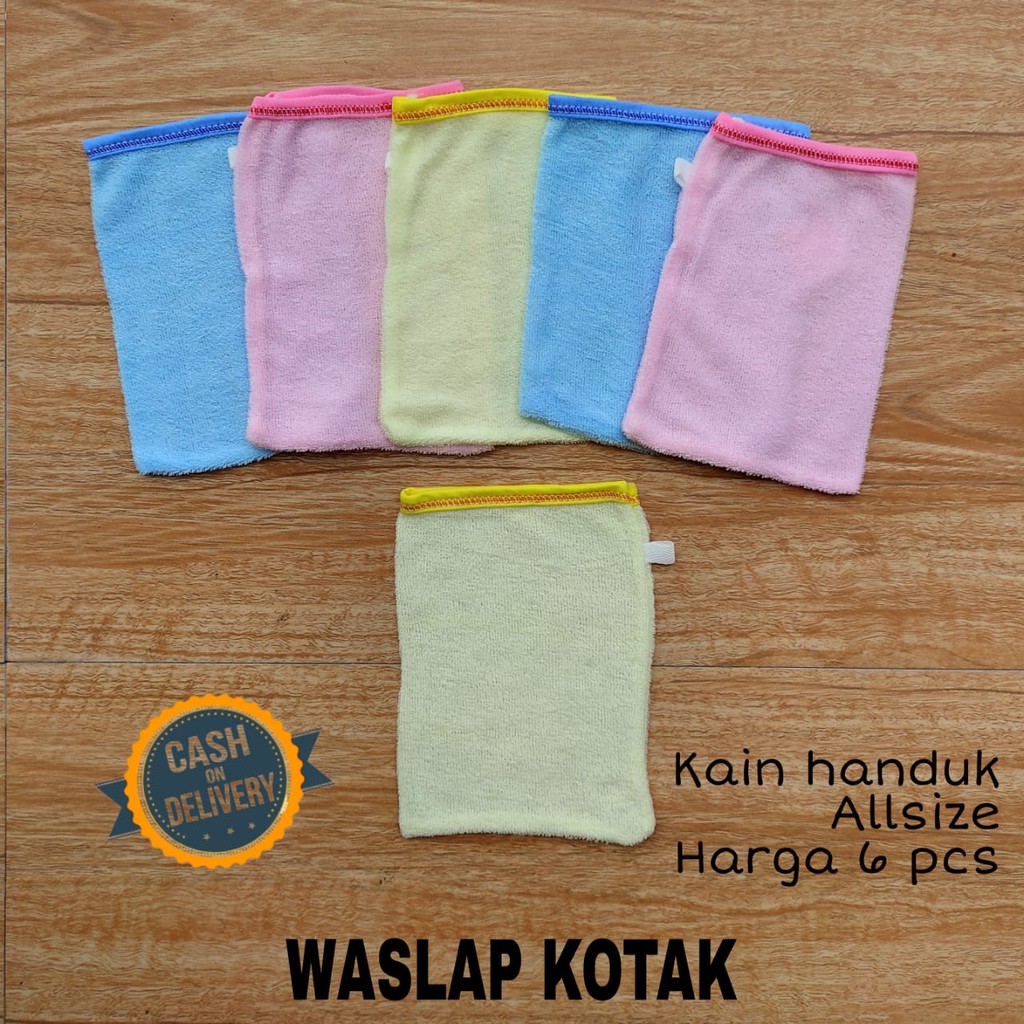 1/2 LUSIN (6 pcs) Waslap bayi model JARI grosir TERMURAH