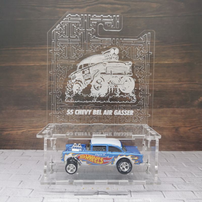 Diecast Hot Wheels 55 Chevy Bel Air Gasser loose dari Rak Display case premium Mobil