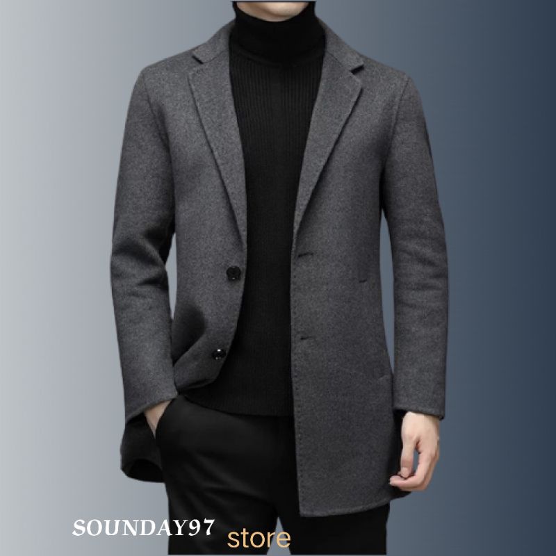 Jas pria semi jubah  mantel musim dingin