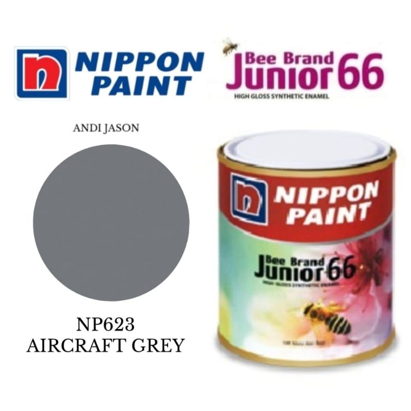 CAT BEE BRAND JUNIOR 66.  0.94 LITER NO NP623 AIRCRAFT GREY CAT MINYAK KAYU DAN BESI