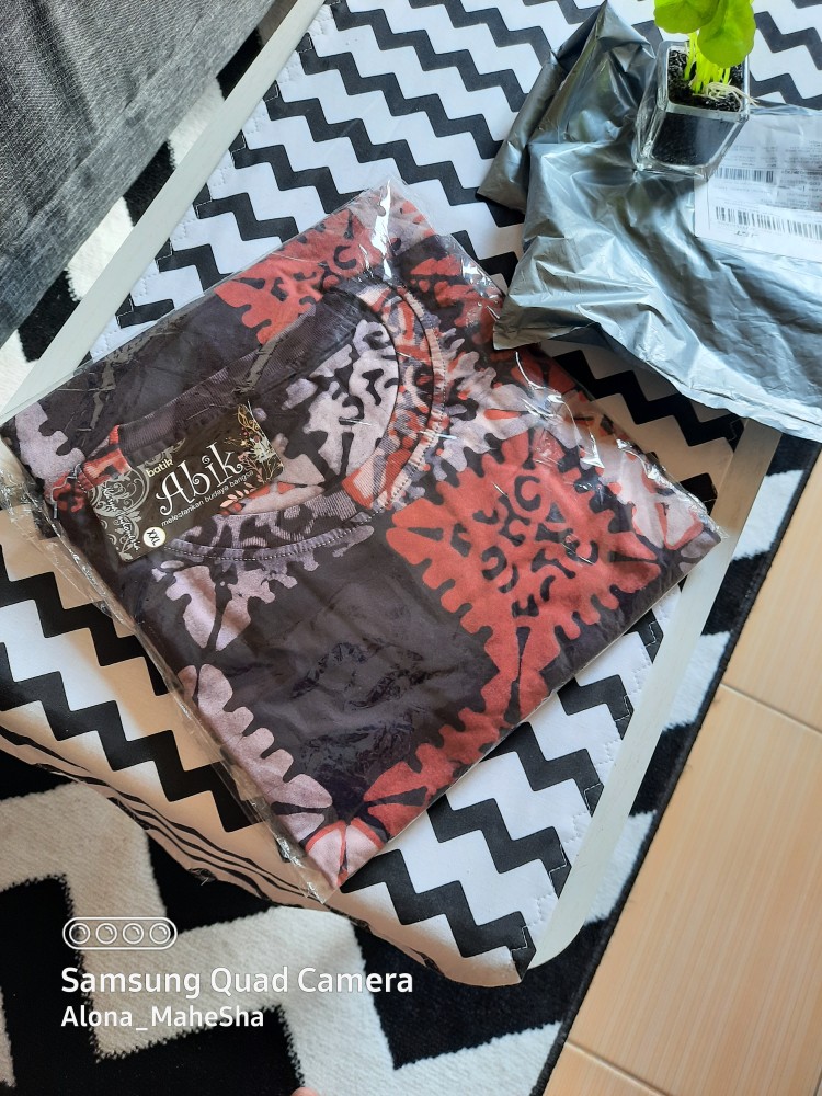 T-shirt Couple Motif Batik Cap Katun Oversize Xxxl Jumbo Terlaris