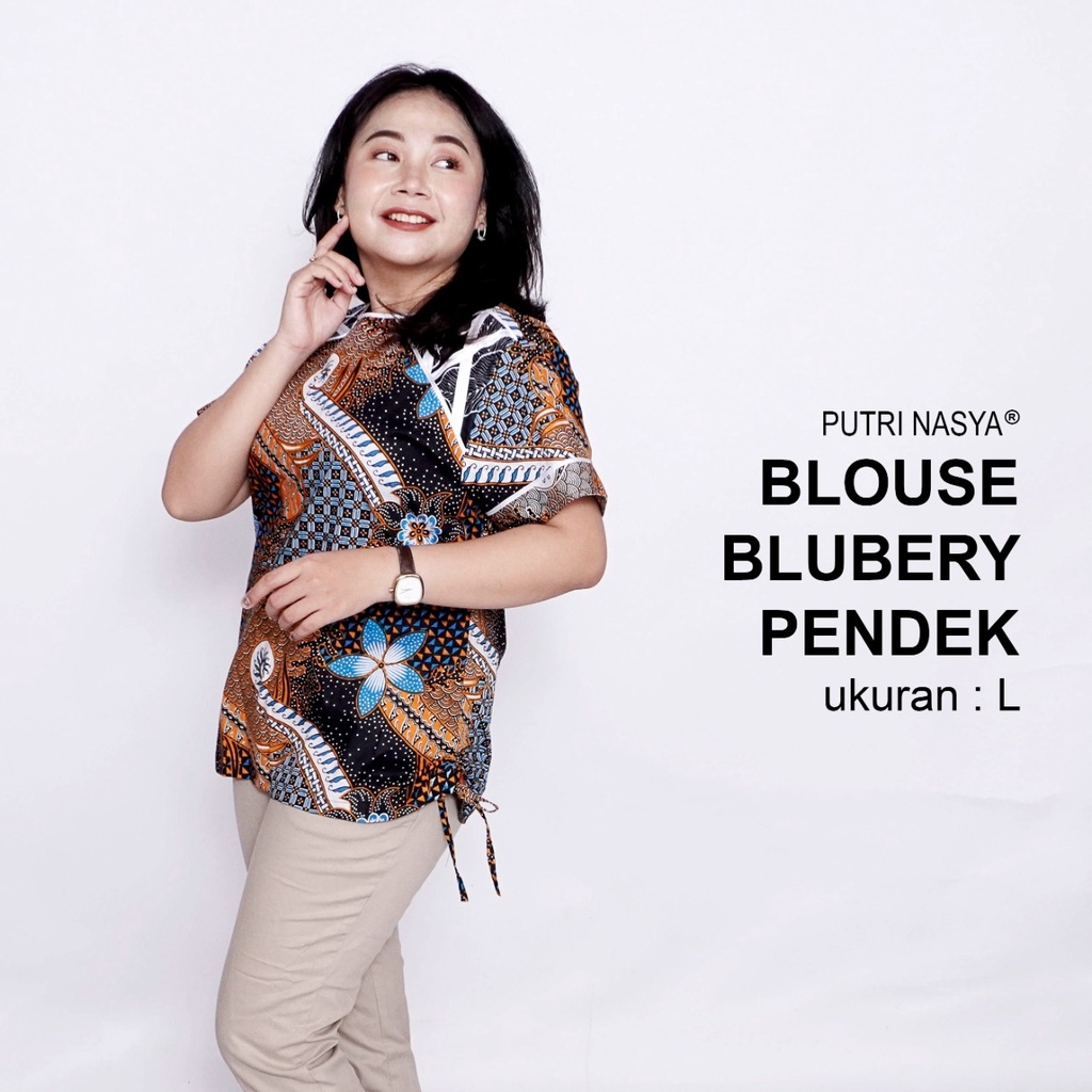 Blouse Big Size Wanita Atasan Batik Jumbo LD 140 Pakaian Atasan Model Blus Jumbo Seragam Kerja Batik / Pakaian Kekinian L-XL-2L-3L-4L-5L-6L-7L / Baju Batik Kerja Kantor Wanita Model Terkini