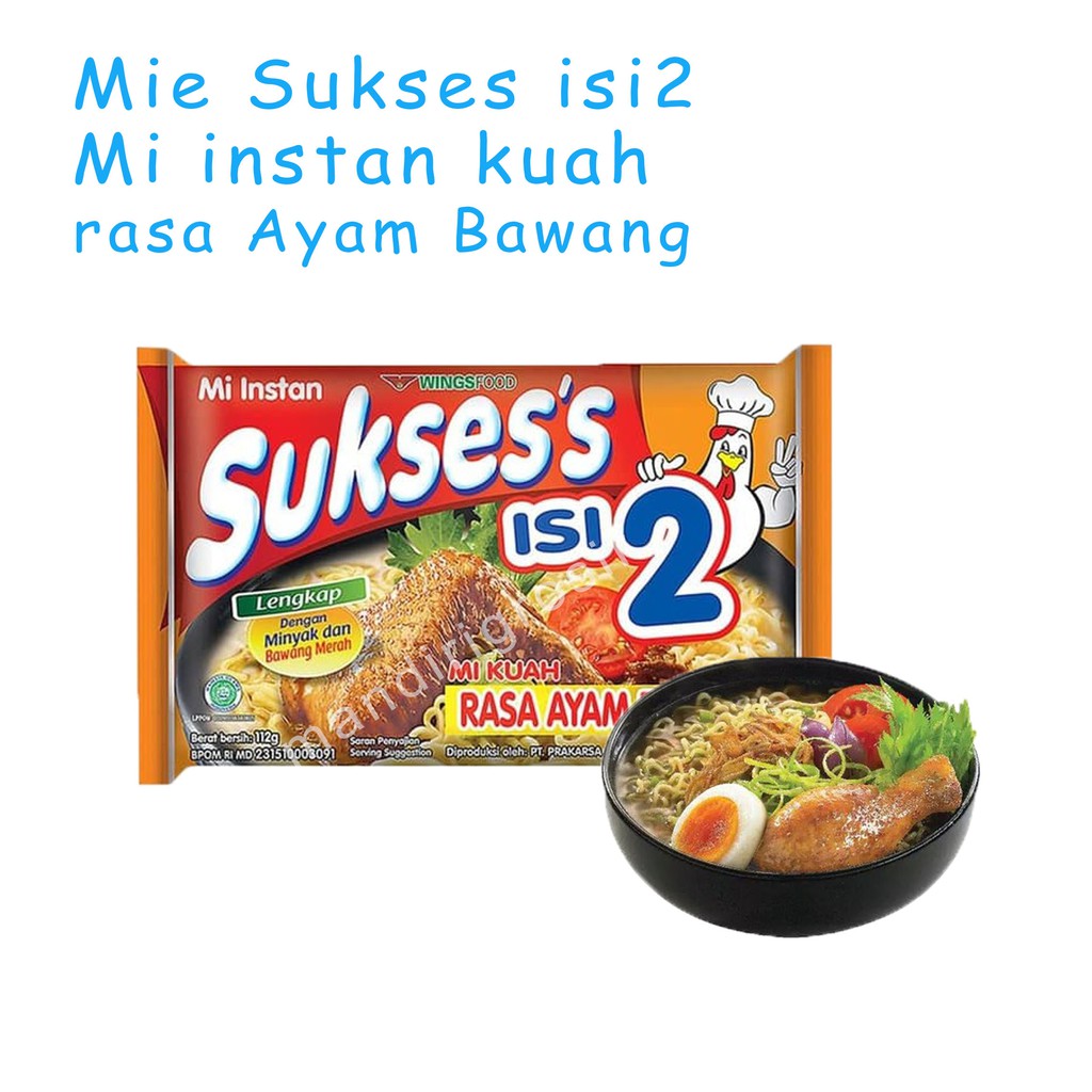 Mie Sukses Isi 2 * Ayam Bawang *115g